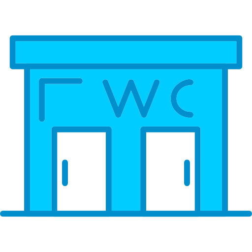 公衆トイレ Generic Blue icon