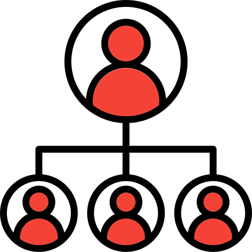 estructura de organización Generic Fill & Lineal icono