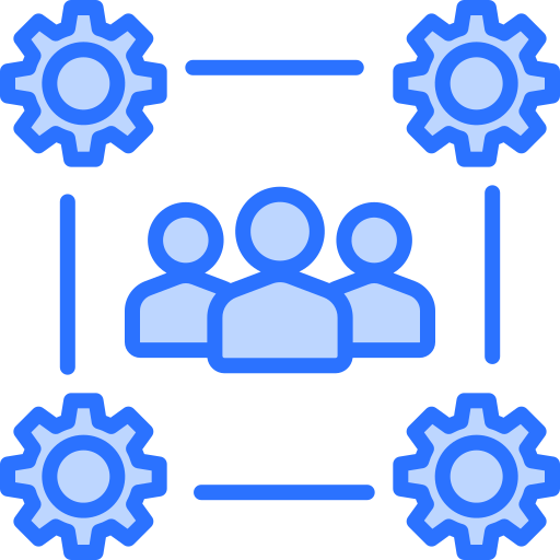 team management Generic Blue icon