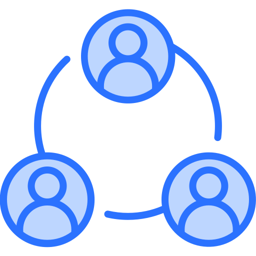 ソーシャルネットワーク Generic Blue icon