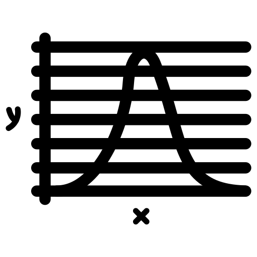 krzywa dzwonowa Generic Glyph ikona