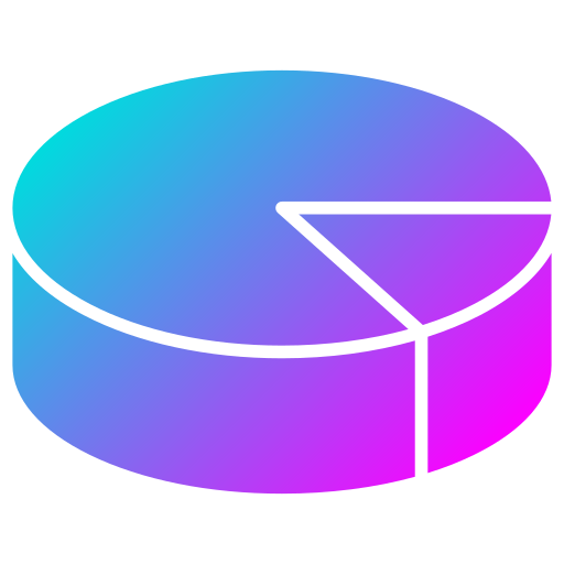 wykres kołowy Generic Flat Gradient ikona
