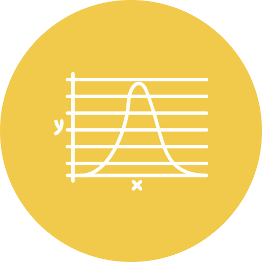 curva de campana Generic Flat icono