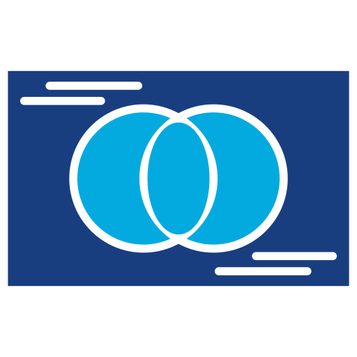 Venn diagram Generic Blue icon