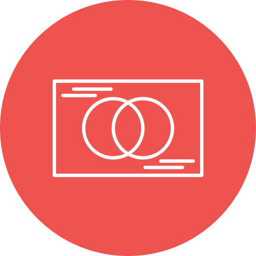 벤 다이어그램 Generic Flat icon