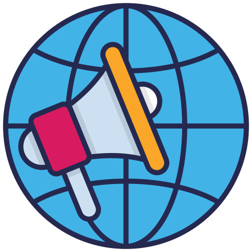 Global marketing Generic Outline Color icon