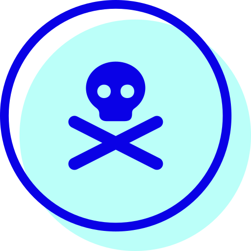 Skull and bones Generic Color Omission icon