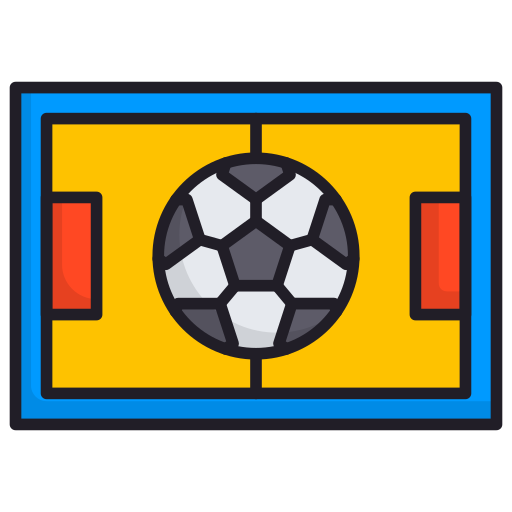 campo da calcio Generic Outline Color icona