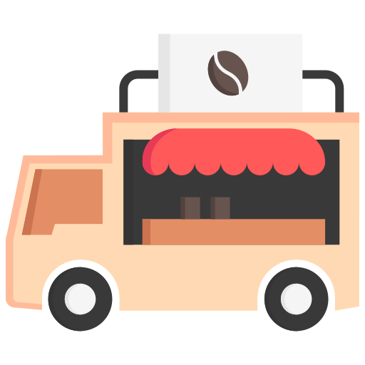 ciężarówka do kawy Generic Flat ikona