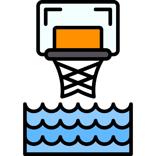 Water basketball Generic Outline Color icon