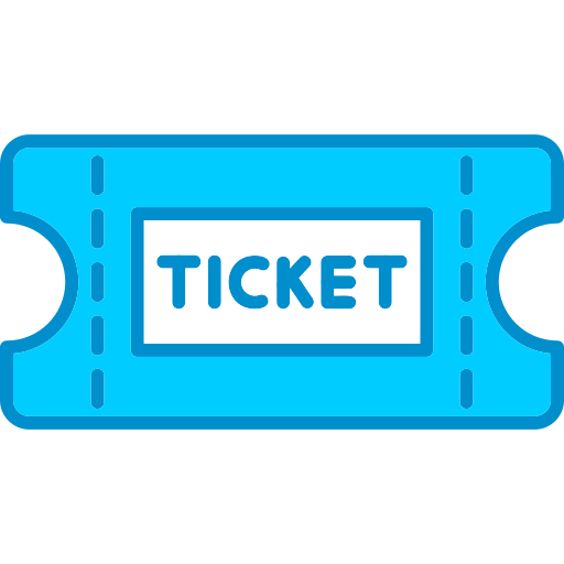 Tickets Generic Blue icon