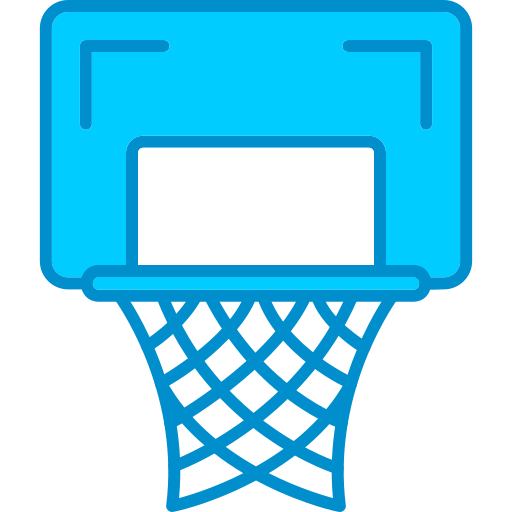 cesta de basquete Generic Blue Ícone