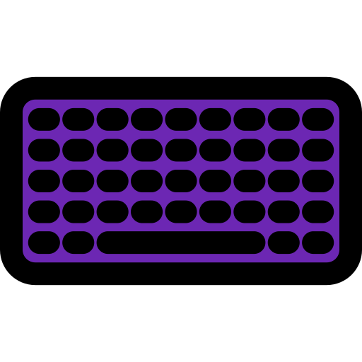 teclado Generic Outline Color Ícone