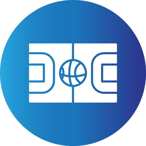 バスケットボールのコート Generic Flat Gradient icon