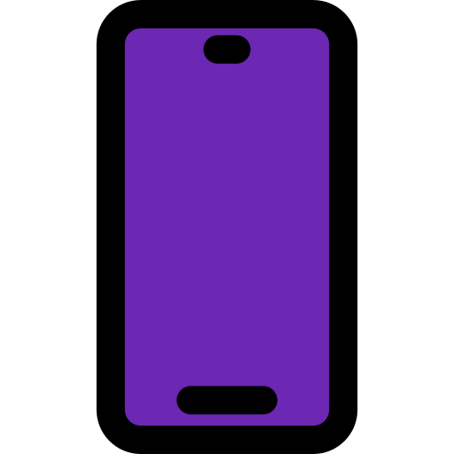 téléphone intelligent Generic Outline Color Icône