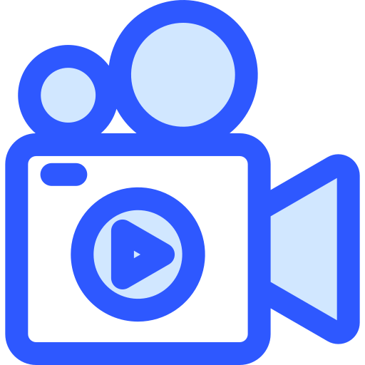 Video shooting Generic Blue icon