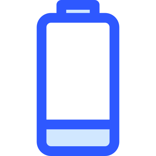 lage batterij Generic Blue icoon