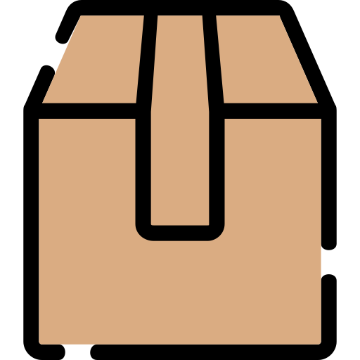 caja de cartón Generic Outline Color icono