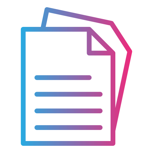 Document Generic Gradient icon