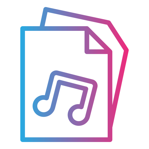 musikdatei Generic Gradient icon