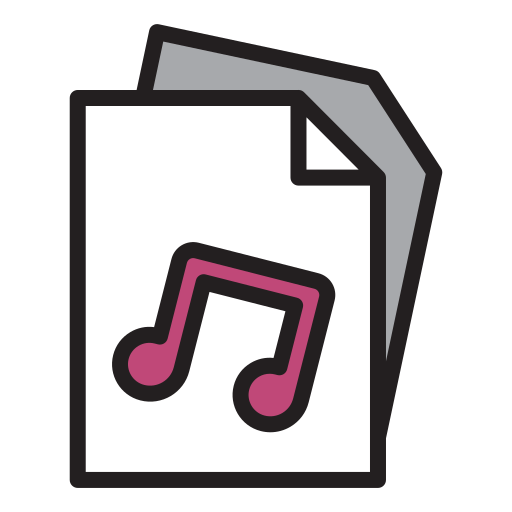 Music file Generic Outline Color icon