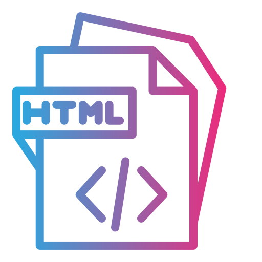 archivo html Generic Gradient icono