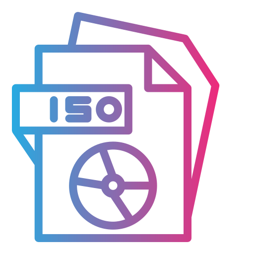 Iso file Generic Gradient icon