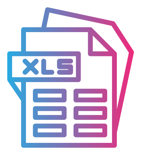 xlsファイル Generic Gradient icon