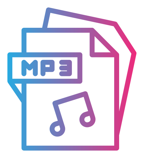 mp3-datei Generic Gradient icon