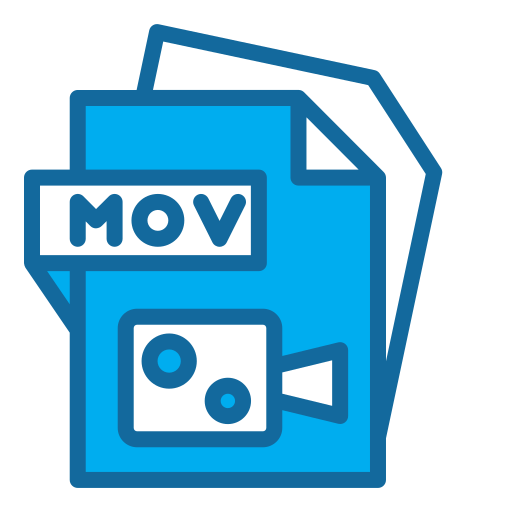 movファイル Generic Blue icon