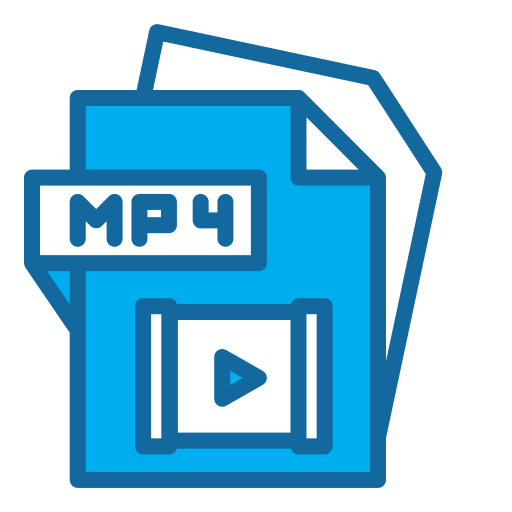 mp4ファイル Generic Blue icon