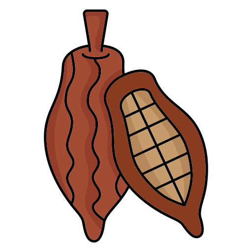 Cacao Generic Outline Color icono