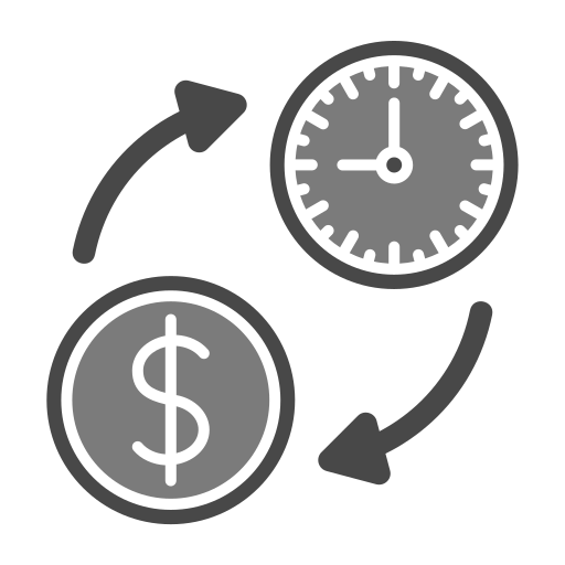 Time is money Generic Grey icon