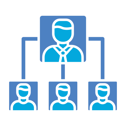 organisationsstruktur Generic Blue icon