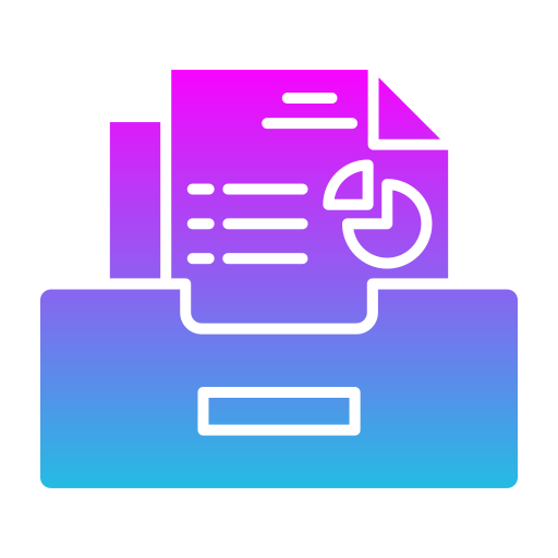 Drawer Generic Flat Gradient icon