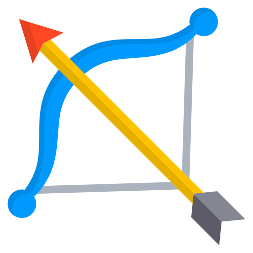 Лук и стрела Generic Flat иконка