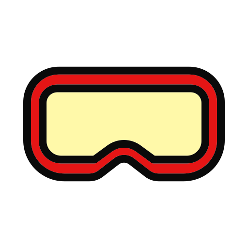okulary do nurkowania Generic Outline Color ikona