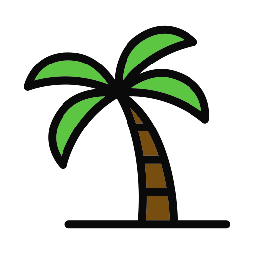 palmera Generic Outline Color icono