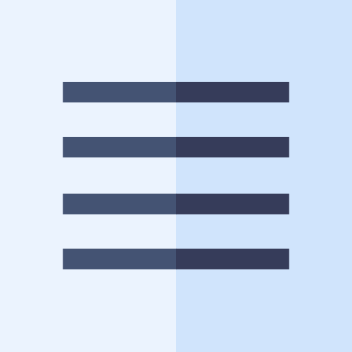 Justify text Basic Straight Flat icon
