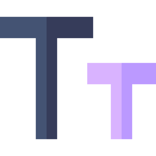 Font size Basic Straight Flat icon