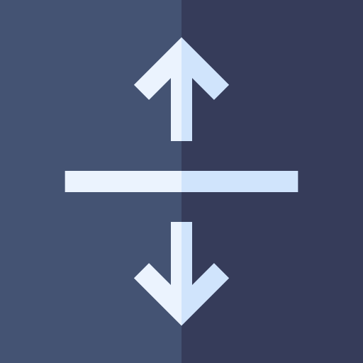 podział Basic Straight Flat ikona