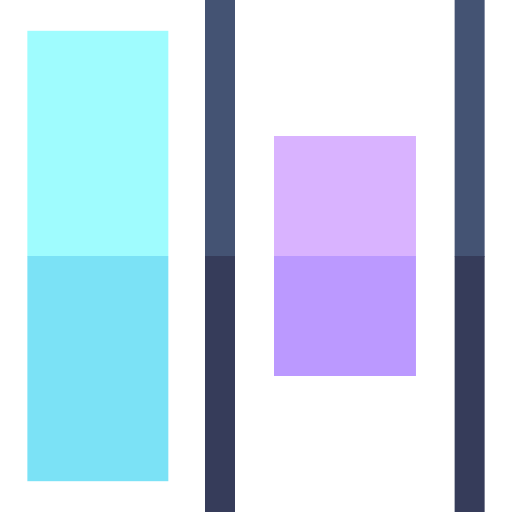 horizontalmente Basic Straight Flat Ícone