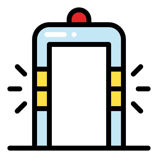 금속 탐지기 Generic Outline Color icon