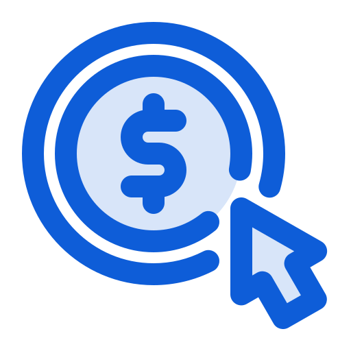 pay per click Generic Blue icona