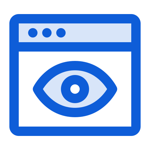 Web visibility Generic Blue icon