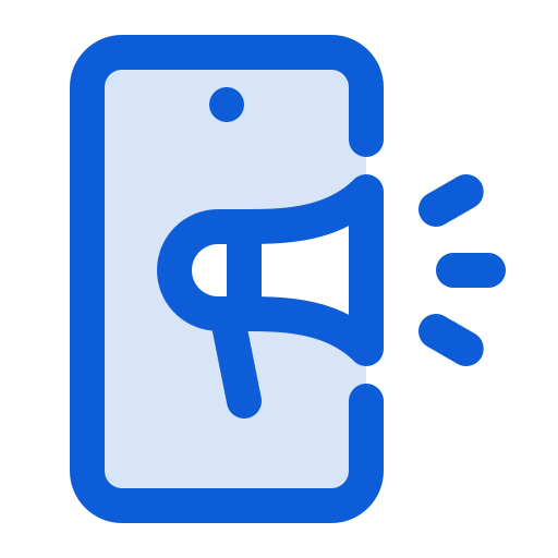 mobilny marketing Generic Blue ikona