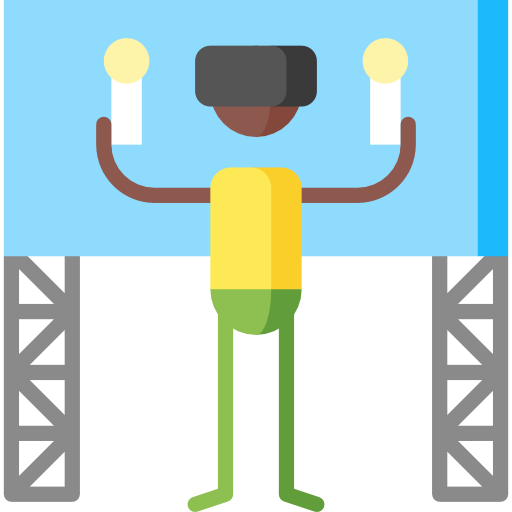 Augmented reality Puppet Characters Flat icon