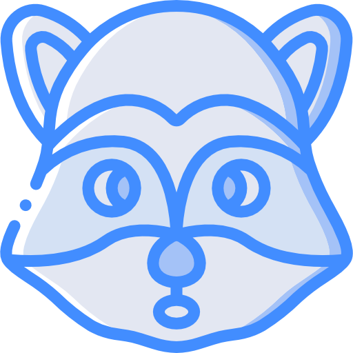 Racoon Basic Miscellany Blue icon
