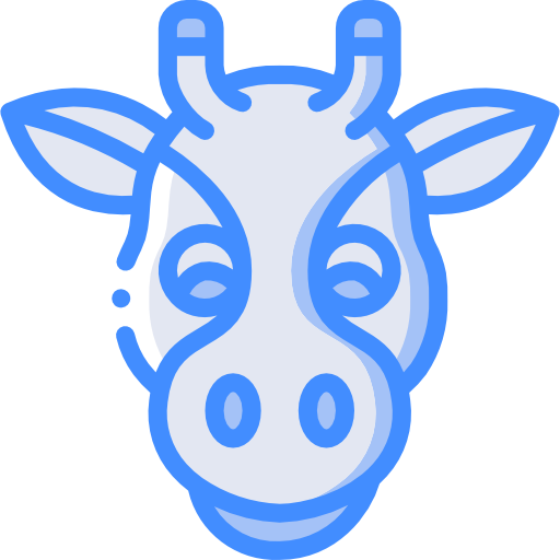 Giraffe Basic Miscellany Blue icon