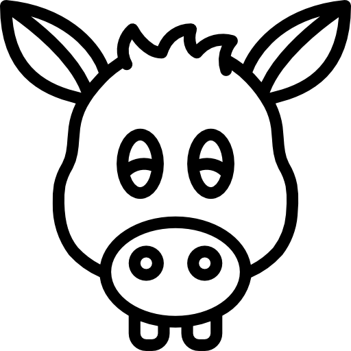 asino Basic Miscellany Lineal icona